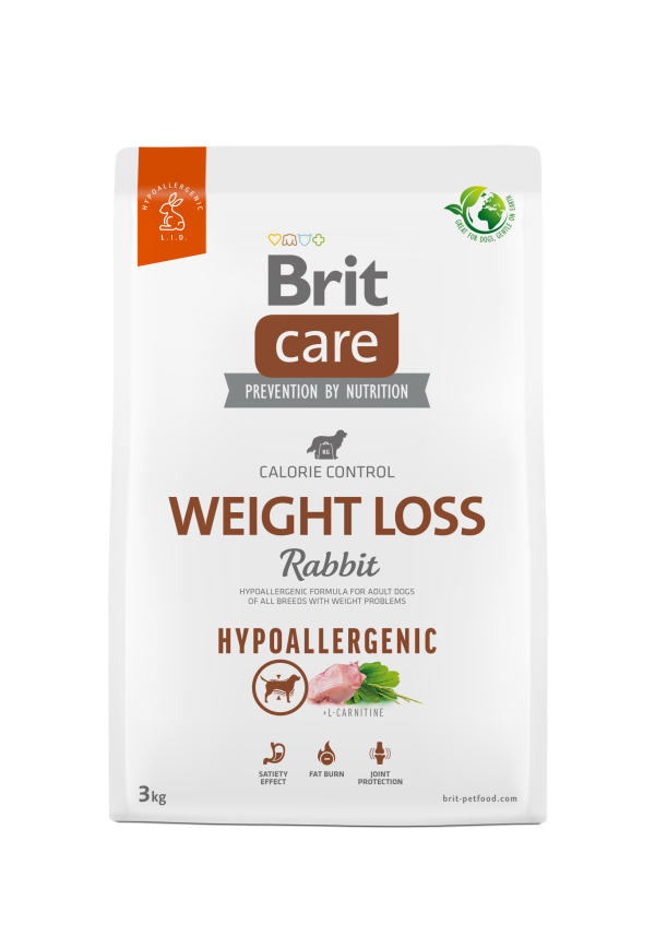 Brit Care alimento Perro hypoallergenic weight loss rabbit 3kg