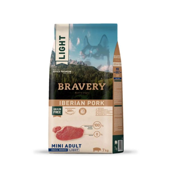 Bravery alimento Perro light iberian pork small breed 7kg