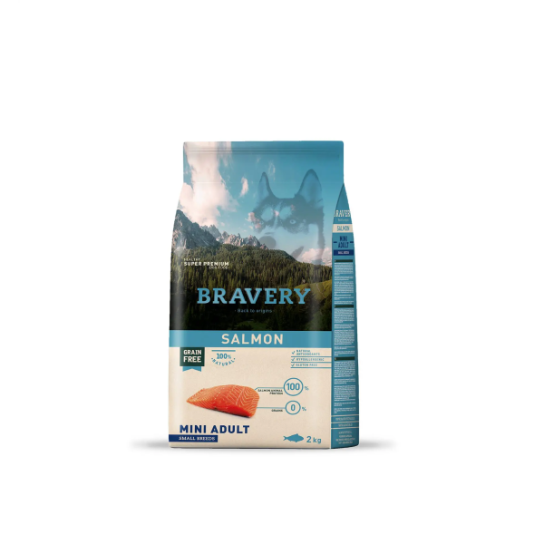 Bravery alimento Perro salmon mini adult small breed 2kg