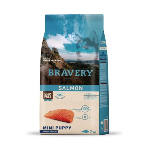 Bravery alimento Perro salmon mini puppy small breed 7kg