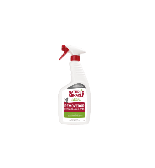 NATURES MIRACLE REMOVEDOR DE MANCHAS Y OLORES PERRO. 709 ML