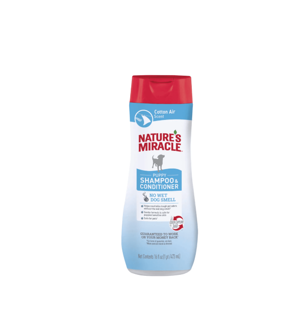NATURES MIRACLE PUPPY SHAMPOO. COTTON BREEZE SCENT. 473 ML - SHAMPOO CACHORRO