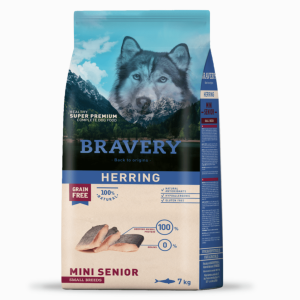 Bravery alimento perro herring senior small breed 7kg