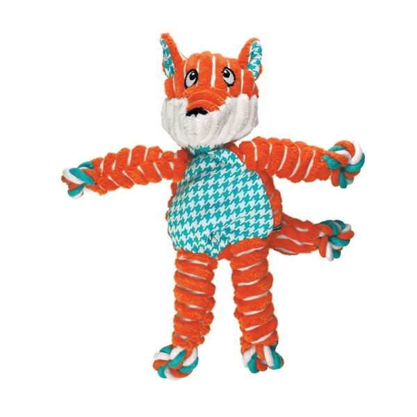 KONG FLOPPY KNOTS FOX M/L - JUGUETE PERRO ZORRO TAMAÑO M/L