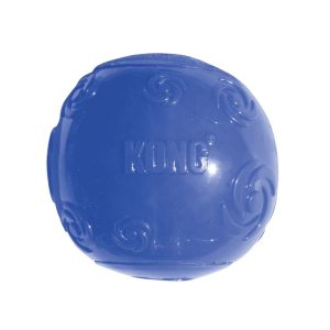 KONG SQUEEZZ BALL M - JUGUETE PERRO PELOTA RESISTENTE CON SONIDO TAMAÑO M