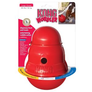 Kong juguete perro wobbler rellenable para premios tamaño l