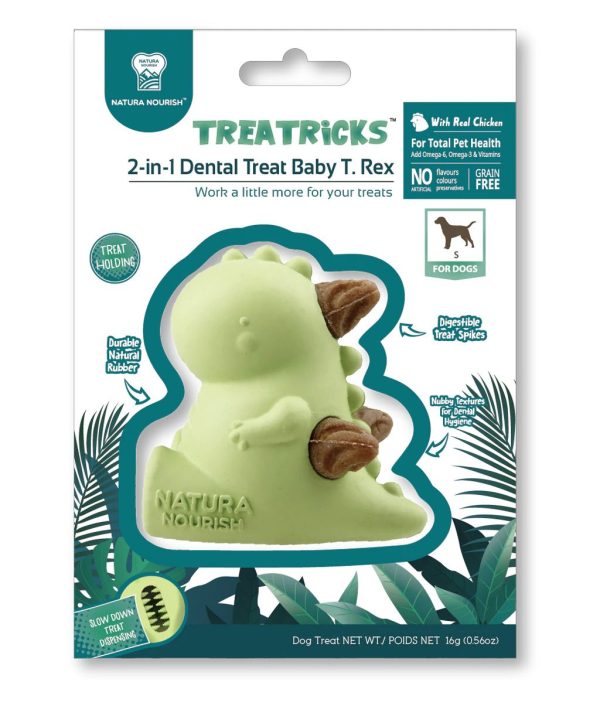 2 EN 1 DENTAL TREAT BABY T REX