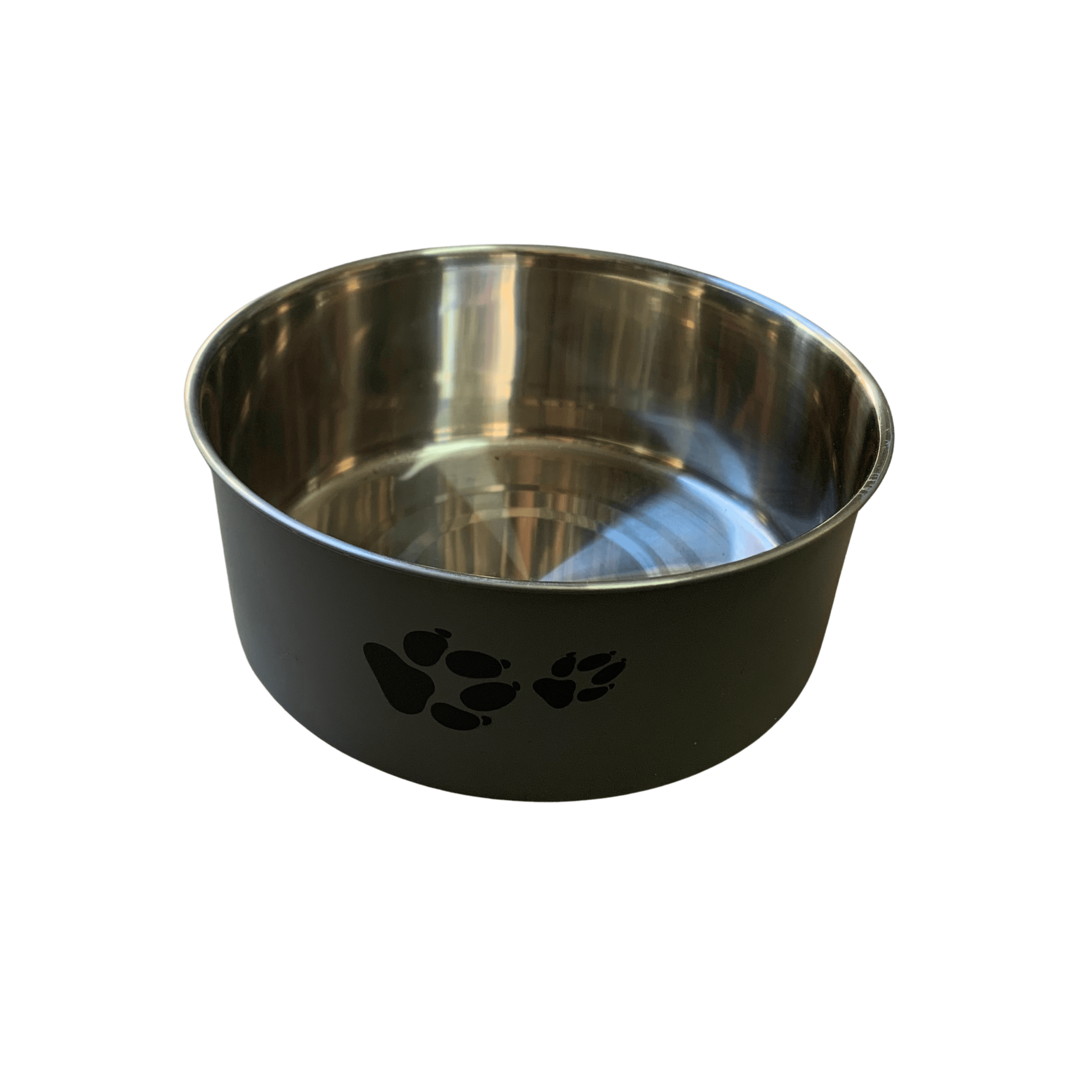 Plato metalico unicolor huellitas 16 cm