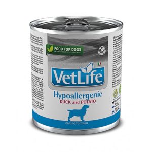 VETLIFE LATA DOG HYPO DUCK 300GR