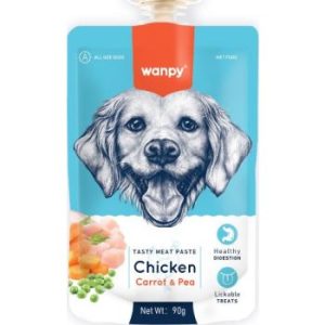 Wanpy meat paste perro chicken carrot pea 90g