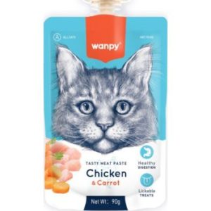 Wanpy meat paste gato chicken carrot 90g