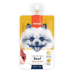 Wanpy meat paste perro beef carrot pea 90g