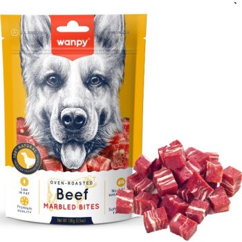 Wanpy snack perro beef marbled bites 100g