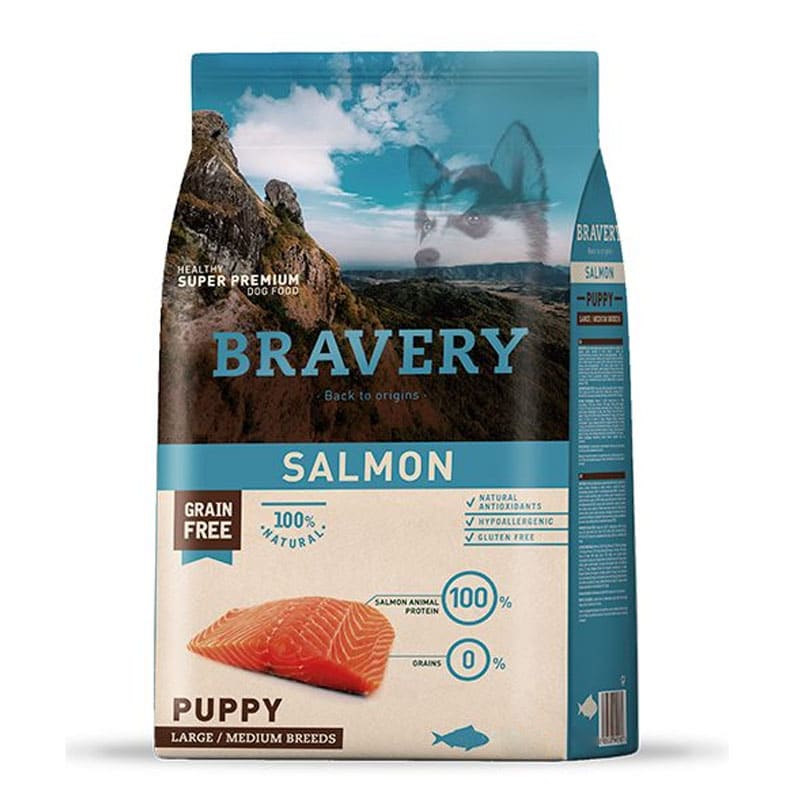 Bravery Salmon Puppy Medium/Large Breed 4 Kg