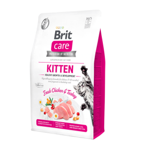 Brit Care Cat Grain-Free Kitten Healthy Growth & Development Chicken And Turkey 400 Gr - Gatitos Libre De Granos Pollo Y Pavo