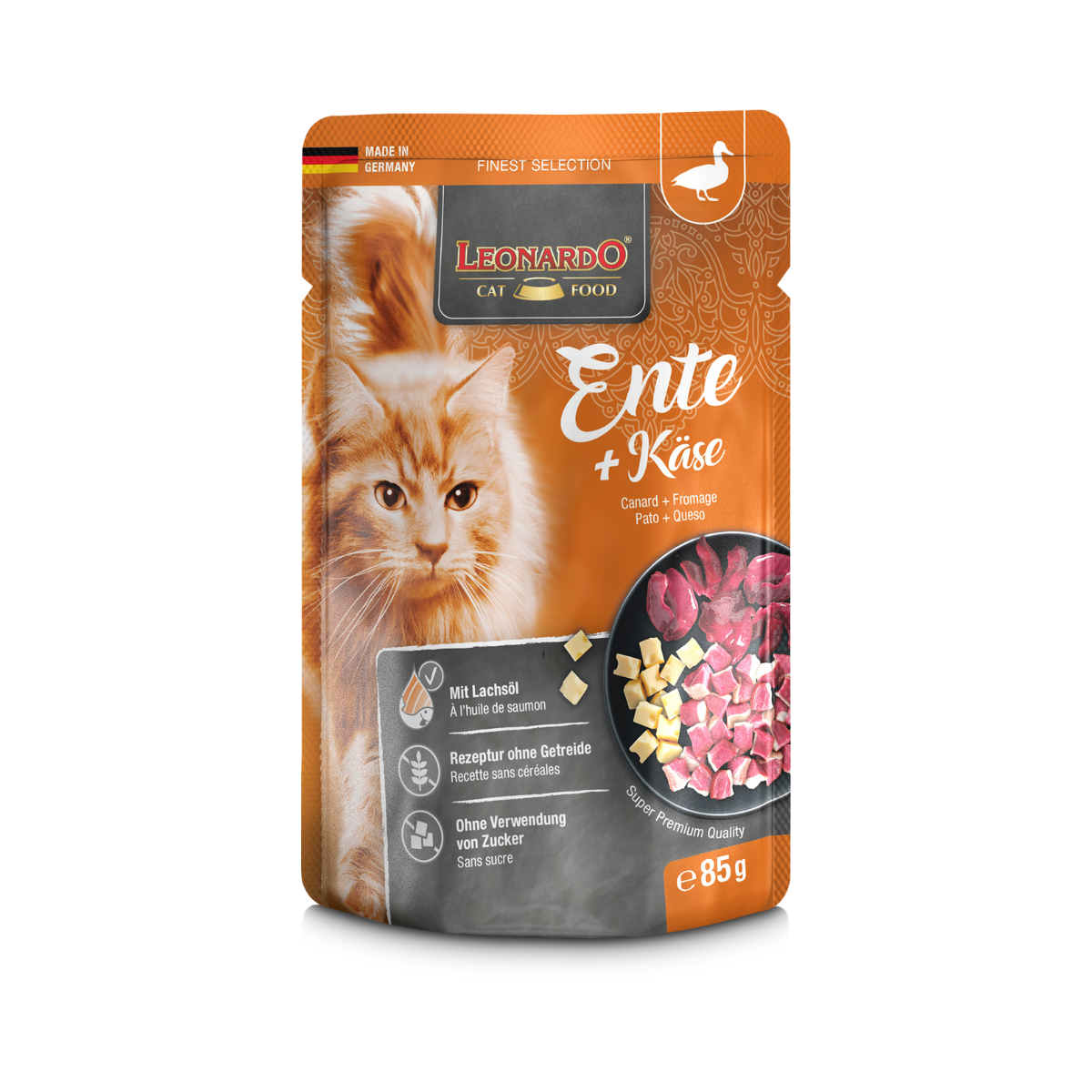 Leonardo Pato Y Queso Sobre Pouch 90 Gr